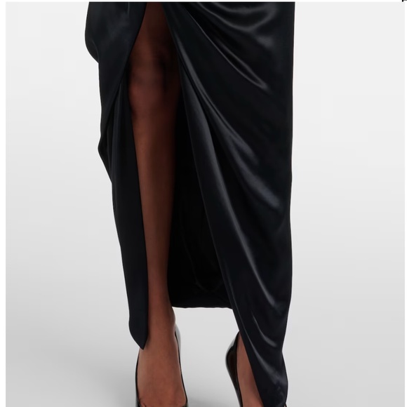 VIVIENNE WESTWOOD Gathered satin midi skirt - Picture 5 of 5